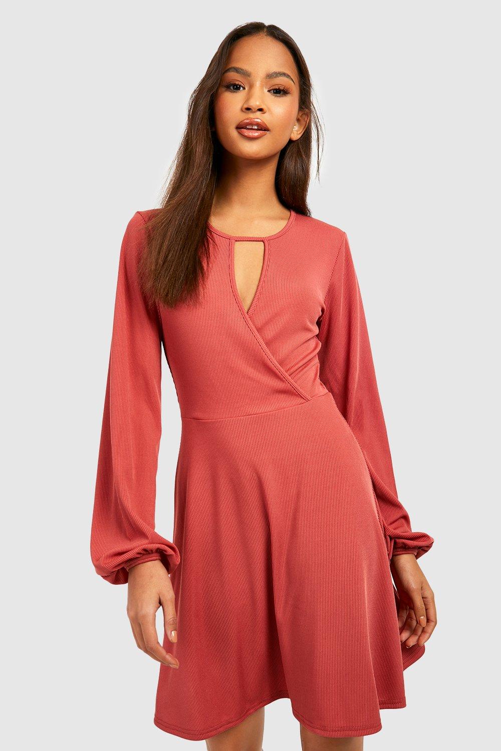 Dusty rose skater dress hotsell